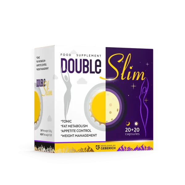 Double Slim suplemento natural para control de peso y metabolismo grasas 20 20 capsulas