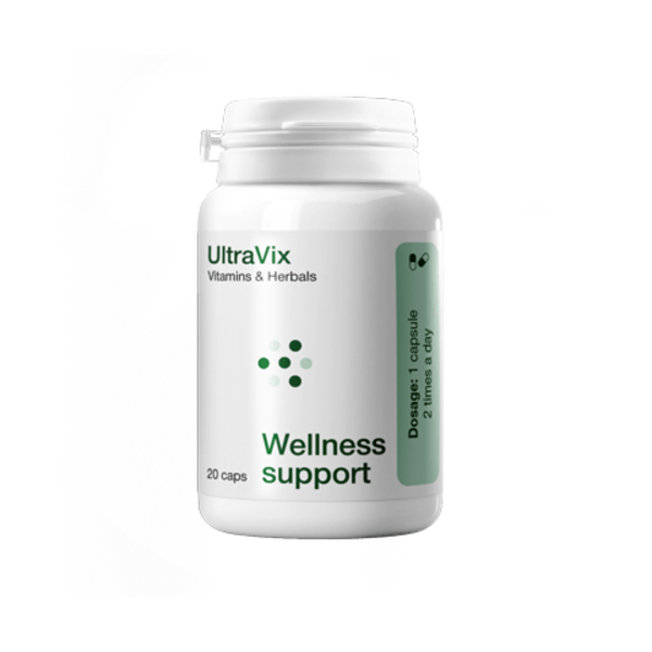 UltraVix cápsulas naturales con vitaminas y hierbas para apoyar el bienestar y la energía