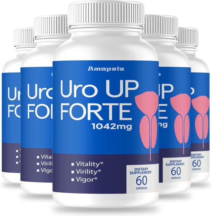 Uro UP Forte Suplemento masculino para vitalidad, vigor y virilidad (60 cápsulas)