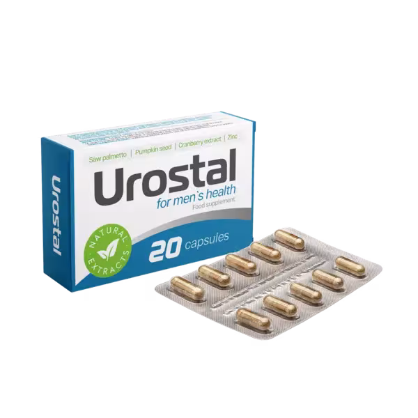 Urostal cápsulas suplemento natural para la salud masculina y bienestar urinario
